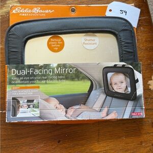 Eddie Bauer First Adventure Dual-Facing Mirror - Black
